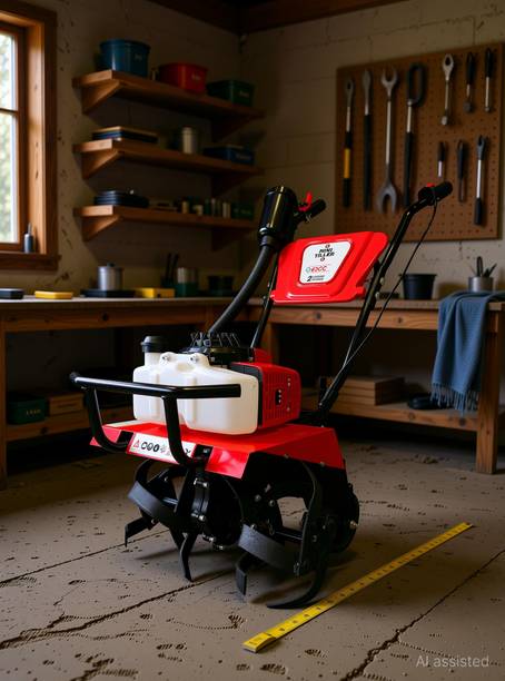 DVI 63CC MINI POWER TILLER|CULTIVATOR|WEEDER USED FOR WEEDING FOR AGRICULTURE Fuel Grass Trimmer