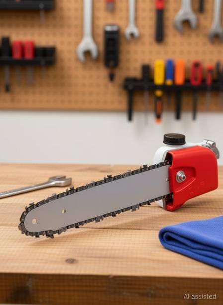 DVI UNIVERSAL 28MM HEAVY DUTY CHAINSAW ATTACHMENT FOR BRUSH CUTTER| BAR SIZE 12 INCH DVI 28MM CHAINSAW ATTACHMENT FOR BRUSH CUTTER Fuel Chainsaw
