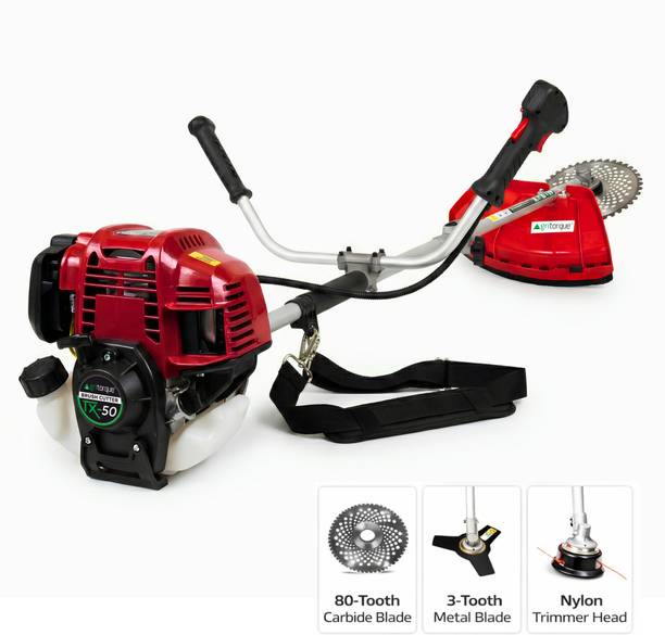 Agritorque Side Pack Brush Cutter TX-50 | 50cc 4 Stroke Petrol Engine | Crop Trimming Fuel Grass Trimmer