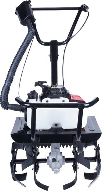 Pilot 63CC Mini Power Tiller 2.5HP | Petrol Garden Cultivator | 16 Blades Fuel Grass Trimmer