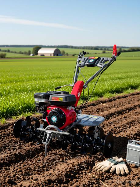 DVI POWER Weeder/Cultivator/Rotary/Tiller 7 HP Engine for Agriculture & Garden Use Fuel Grass Trimmer