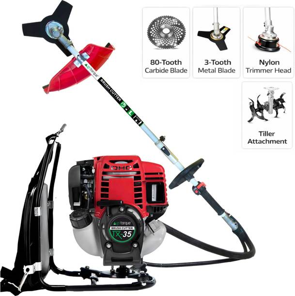 Agritorque Crop Cutter 4 Stroke Brush Cutter Machine| Back Pack| Grass Trimming| Tiller Fuel Grass Trimmer