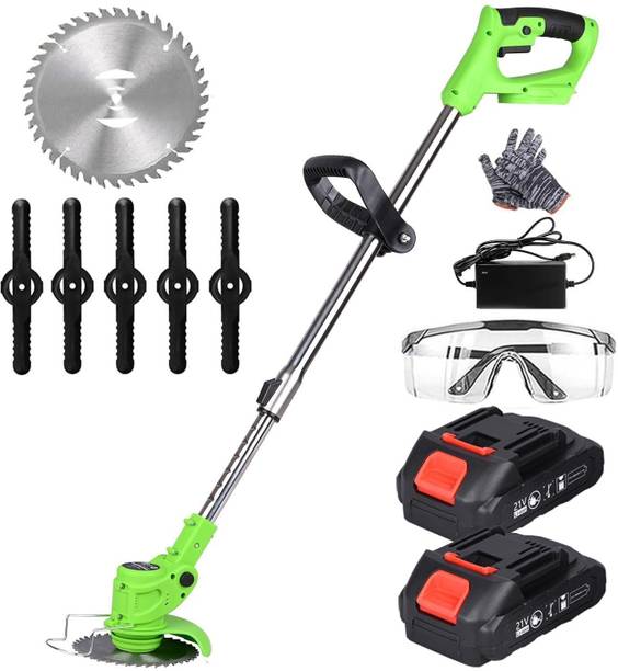Oriley 2 in 1 Cordless Grass Trimmer & Brush Cutter with 2 PCS Cutting Machine Corded Grass Trimmer