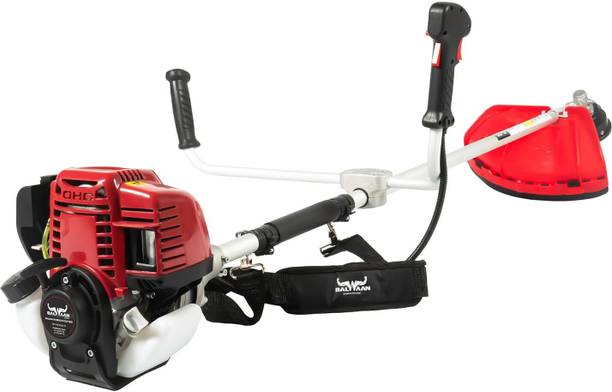Balwaan Krishi BX-35 Brush Cutter 35cc Petrol Engine 4 Stroke Side Pack Machine with Nylon Rope Fuel Grass Trimmer
