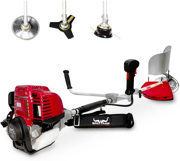 Balwaan Krishi BX-35 Side Pack Brush Cutter 35cc 4 Stroke Petrol Engine for Garden, Lawn & Farm Fuel Grass Trimmer