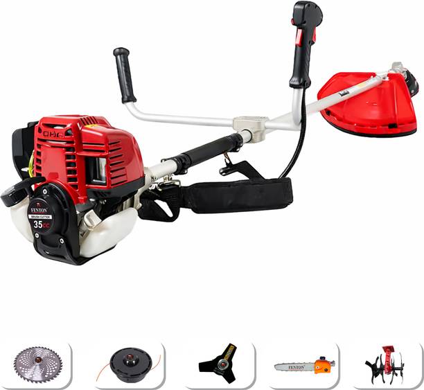 फेंटोन कृषि FX-35 Side Pack Brush Cutter 35cc 4 Stroke Engine with tiller and chainsaw फ्यूल ग्रास ट्रिमर