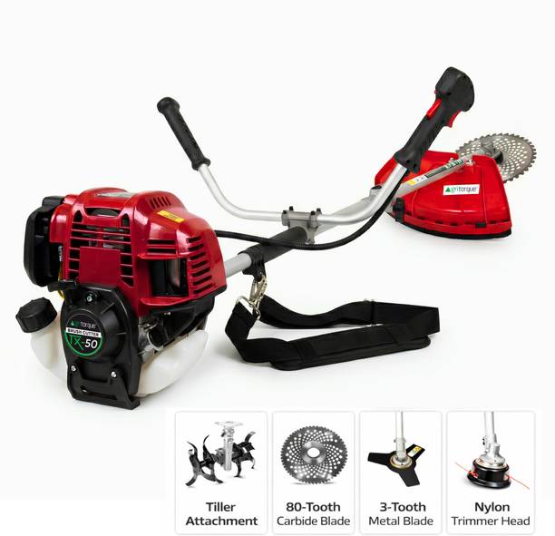Agritorque Crop Cutter 4 Stroke Brush Cutter Machine| Side Pack| Grass Trimming| Tiller Fuel Grass Trimmer