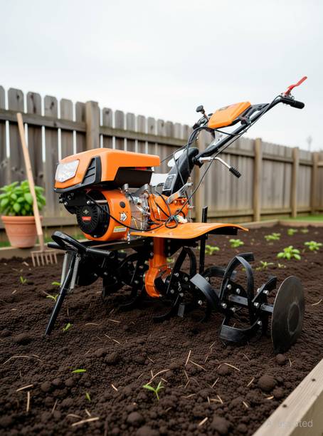 GSCPT MITSUYAMA 7 HP 4 Stroke Power Weeder |Cultivator | with AIR Cooled Petrol Engine Fuel Grass Trimmer