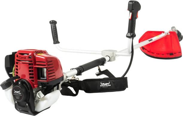 Balwaan Krishi BX-35 Brush Cutter 35cc Petrol Engine 4 Stroke Side Pack Machine with Nylon Rope Fuel Grass Trimmer