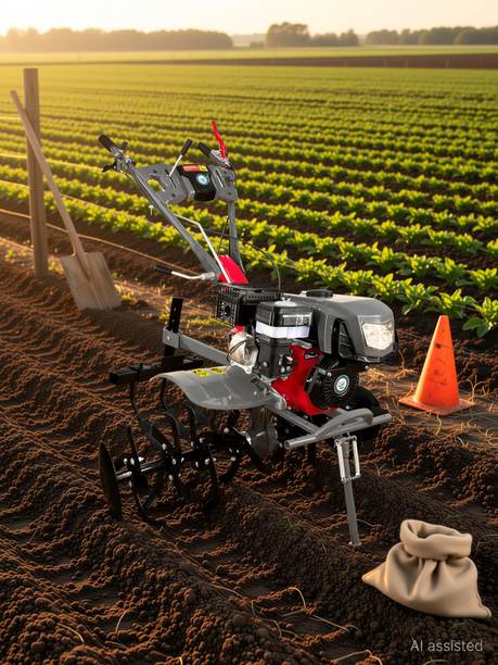 DVI 4 Stroke Light Weeder Work in Day/Night With Petrol Engine With Cultivator Att. Fuel Grass Trimmer