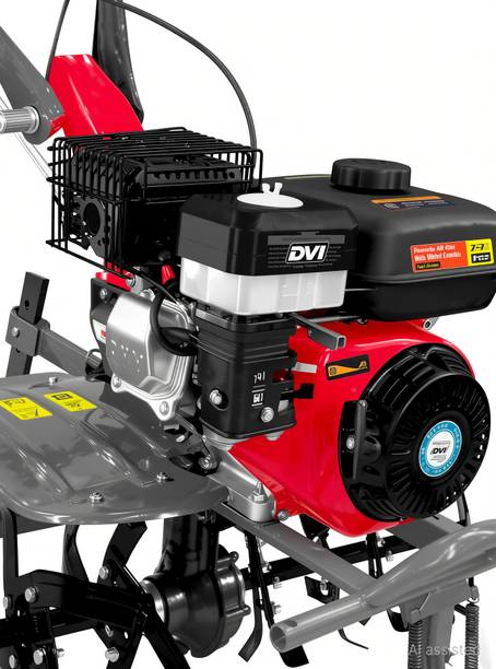 DVI 7HP 4Stroke Weeder with AIR Cooled Petrol Engine With Leveler Attachment Fuel Grass Trimmer
