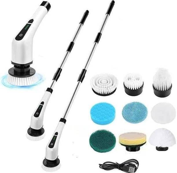 यूनिट्री 9 in 1 Cordless Electric Spin Scrubber Cleaning Brush Wet & Dry Brush (White)