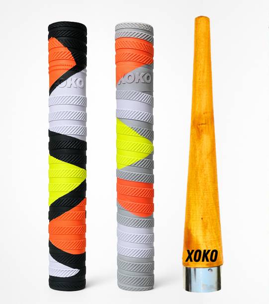 XOKO 2 Multi-Color Sports Grip With 1 Wooden Cone Non...