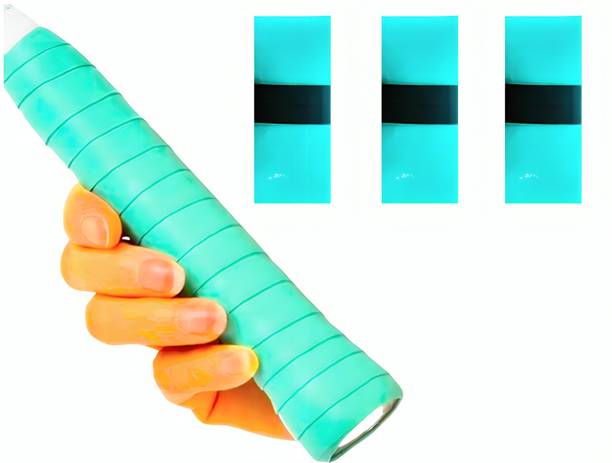 acers Pack of 2 Badminton/Tennis/Squash/Pickleball Racket Grip Turquoise Blue Smooth Tacky