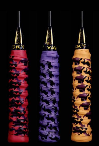 ArrowMax Non Slip Badminton Tennis Pickleball Handle Grip With Extra Hold Printed Design Smooth Tacky
