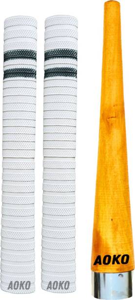 AOKO Premium White Cricket Bat Grip with Black Line And...