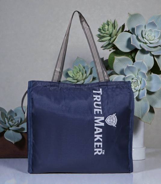 TRUE MAKER Set of 1 Reusable Shopping/Travel Carry Bag/Multi-Purpose Tote Bag with Handles Grocery Bag