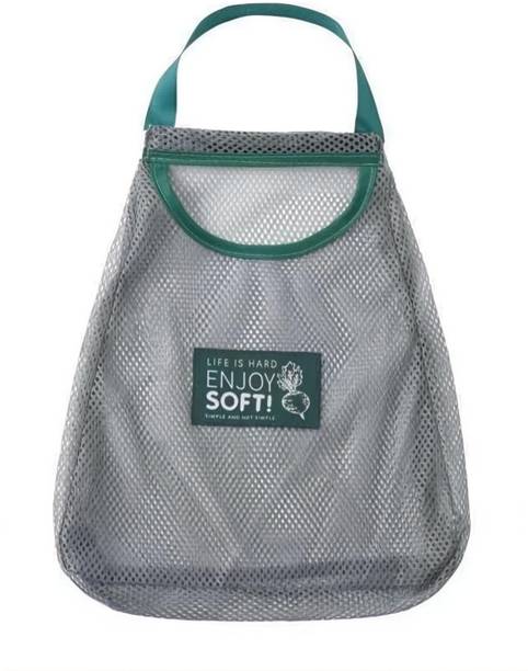 Clay Plus Reusable Hanging Storage Vegetable Mesh Bag Washable Fruit Basket for Vegetable Grocery Bag