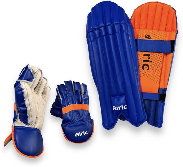 Airic Durable & Stylish Wicket Keeping Leg Guard & Glov...