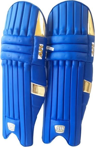 Aksports AK Batting Legguard/Pad GOLD 27 Inch (Right Hand Batsman) Cricket Guard Combo