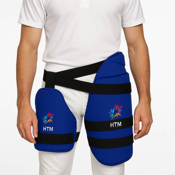 HTM Royal Blue Thigh Guard Thigh Pad , Protection Equipment for Cricket Players Cricket Thigh Guard