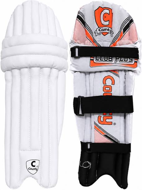 County Cricket Club Batting Pads Leg Guard with Cane & Foam Protection For Adult's Cricket Guard Combo