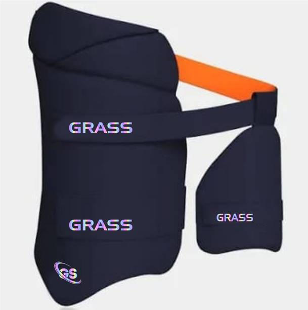 Breve Right hand men's 2.0 blue orange Cricket Thigh Guard
