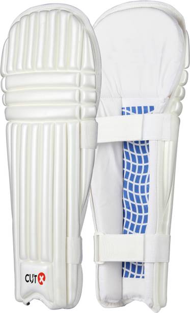 CUTX Cricket batting Legguard Zeal Moulded 19 Inch for 8 to 9 years Cricket Guard Combo