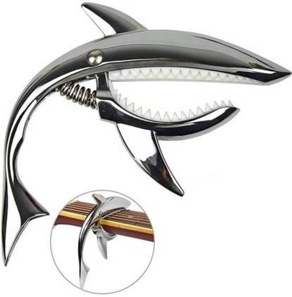 PENNYCREEK Guitar Capo with Picks For Acoustic Electric Guitar Zinc Alloy Guitar Shark Capo Clutch Guitar Capo