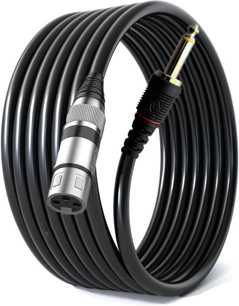 AMG Music XLR Cable , XLR Female to 1/4 (6.35mm) Mono TS Jack Mic Cord for Dynamic Mic Straight XLR Patch Cable