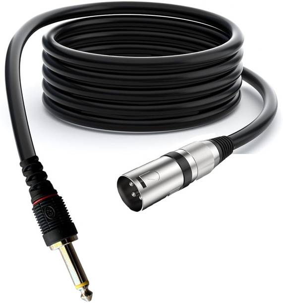AMG Music XLR Cable XLR Male to 1/4 Inch (6.35mm) TS Jack Microphone Cable Guitar Cable Straight XLR Patch Cable