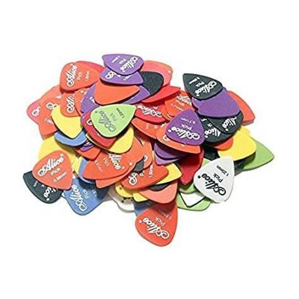Music Mantra Guitar Picks15 pcs Mix set of Pick 0.58mm/0.71mm/0.81mm/0.96mm/1.20mm/1.50mm Guitar Pick