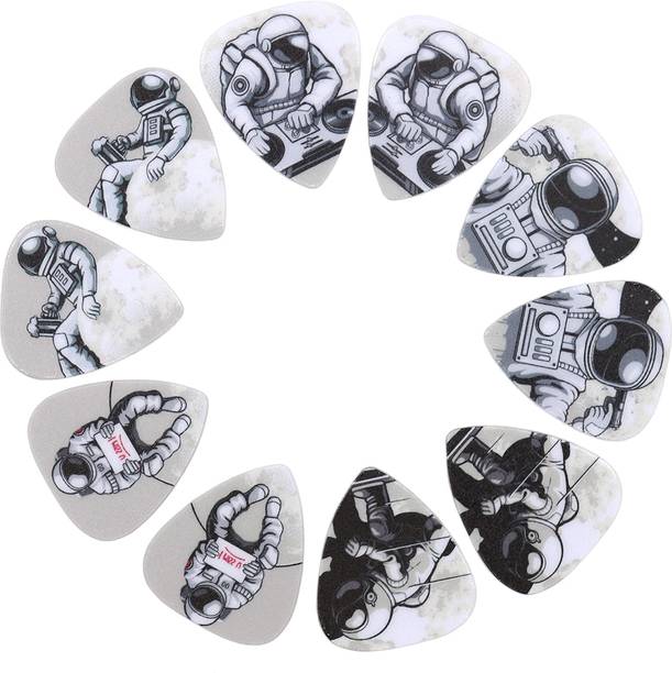 Climberty 10Pcs Guitar Picks Comic Style Astronaut Print 068mm Medium for Strumming Lead Guitar Pick