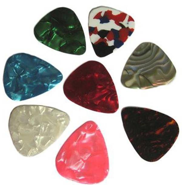 Pleasure Stylish Colorful Celluloid Guitar Picks Plectrums for Acoustic Guitar Electric Guitar Pick