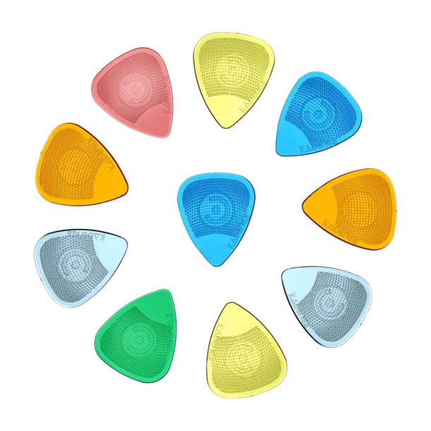 KADENCE 10 Guitar Picks with Hostile Grip in multicolor Guitar Pick