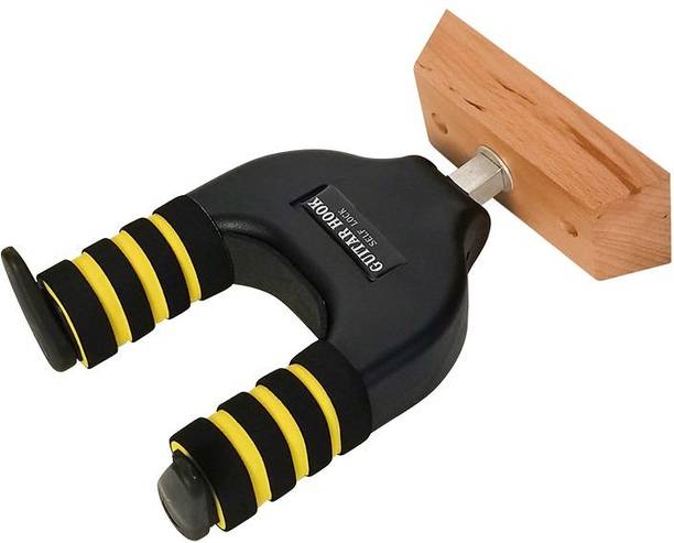 Arctic Heavy Duty Auto Lock with Solid Wood Base Guitar Wall Hanger