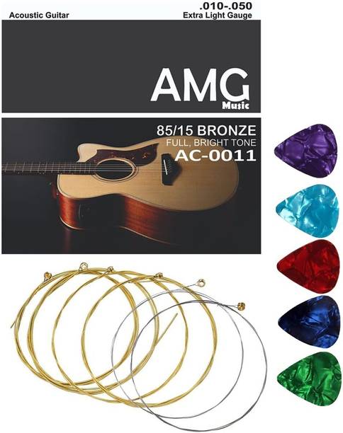 IMAGINEA Electric Acoustic Guitar String Full Set of Extra Light Special with 5 picks Guitar String