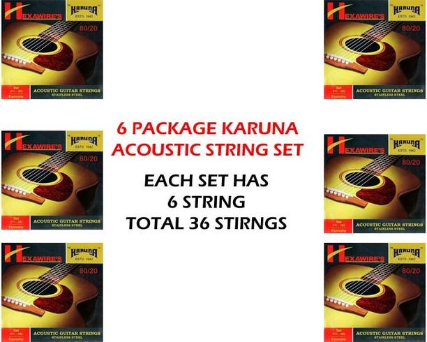 KARUNA Acoustic KARUN ECONOMY 6 SET Guitar String