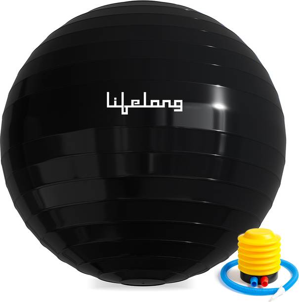 Lifelong Gym & Swiss Ball For Exercise ,Yoga , Training (With Pump) Gym Ball