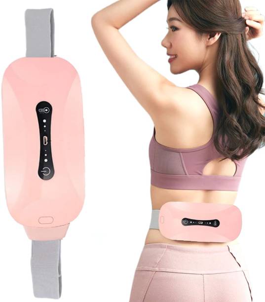 Zovilstore Menstrual Cramp Relief Massager,Portable Period Pain Relief Warm Belt with 3 Speed & 3 Crampfree Massage Mode,Stomach,Back or Belly Heating Pad Massager