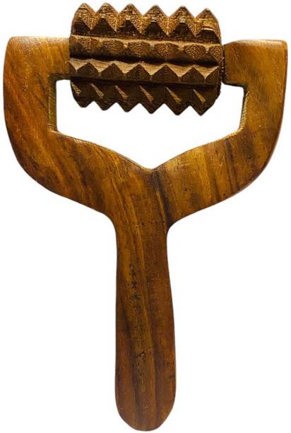 RK Handicraft Wooden Handheld Roller For hair growth Blood Circulation Massager