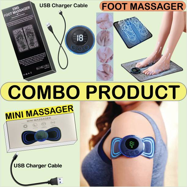 Aeliasa. COMBO Foot & Mini Massager, Pain Relief EMS New Massage for Men and Women