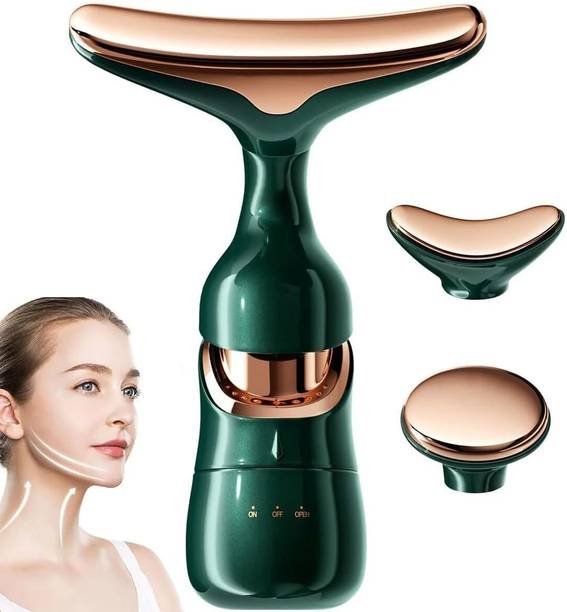 GLOWMART 3 in1 Face Massager for Eye, Face, Neck,Chin Reducer, Skin tightening Massager