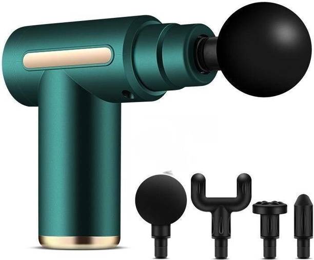 RjGuru Rechargeable Mini Massager Gun Silent Motor 6 Speed Modes Gun Massager