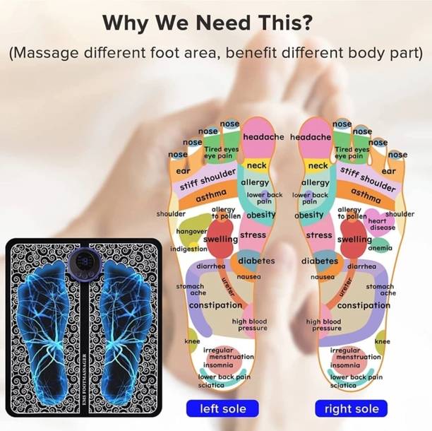 Rising Fab USB EMS Foot Massager Muscle Foot Leg Massag...