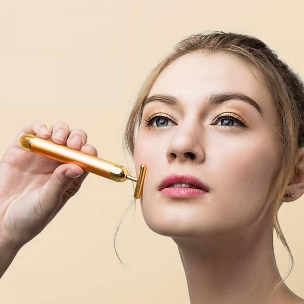 radhey enterprises URBANYOUTH Golden Facial Massage Stick for Gentle Skin Care
