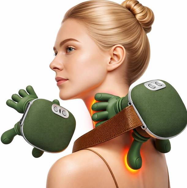 Dheer Electric Neck & Back Massager with Heat 4D Deep Kneading Pain Relief