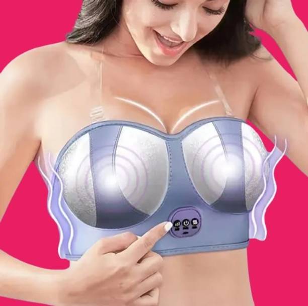 MICRO BELIEVE Electic breast vibrating massager for chest women full coverage bra