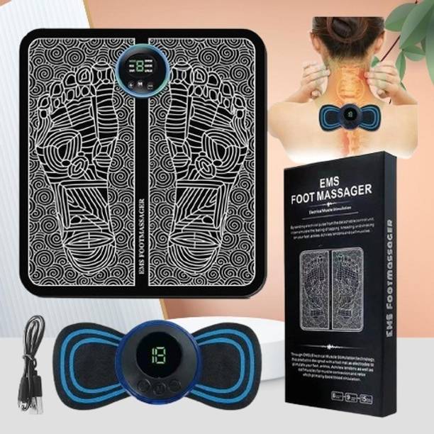 KHODALEXIM (EMS) FOOT Massager Mat, with Cervical mini Massager Combo Set 60