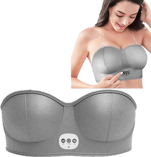 FESHINNEST Electric Vibration Breast Massager,Rechargeable Heating Massage,Adjustable Lengt